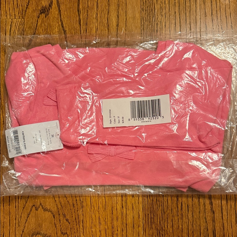 Carter's Pink Bow Accent Dress